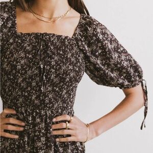 BOHME JUNA FLORAL MIDI DRESS